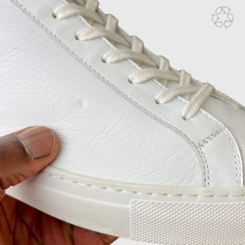 Common Projects Original Achilles Leather High-Top Sneakers 'White' Size 10 Pre-Owned