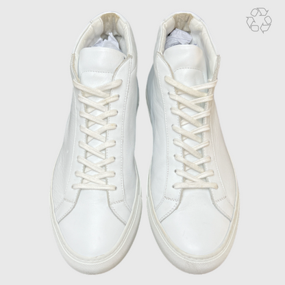 Common Projects Original Achilles Leather High-Top Sneakers 'White' Size 10 Pre-Owned