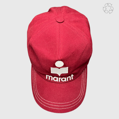 Isabel Marant Tyronh Logo Cap 'Cranberry' Pre-Owned