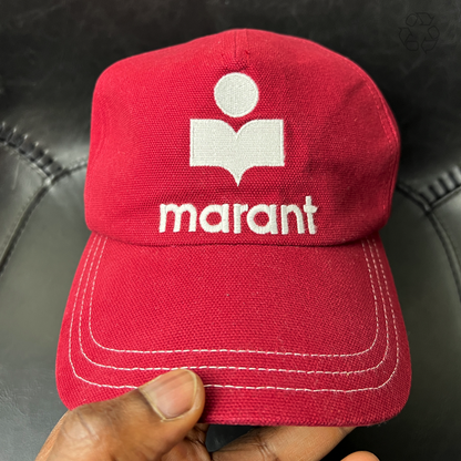 Isabel Marant Tyronh Logo Cap 'Cranberry' Pre-Owned