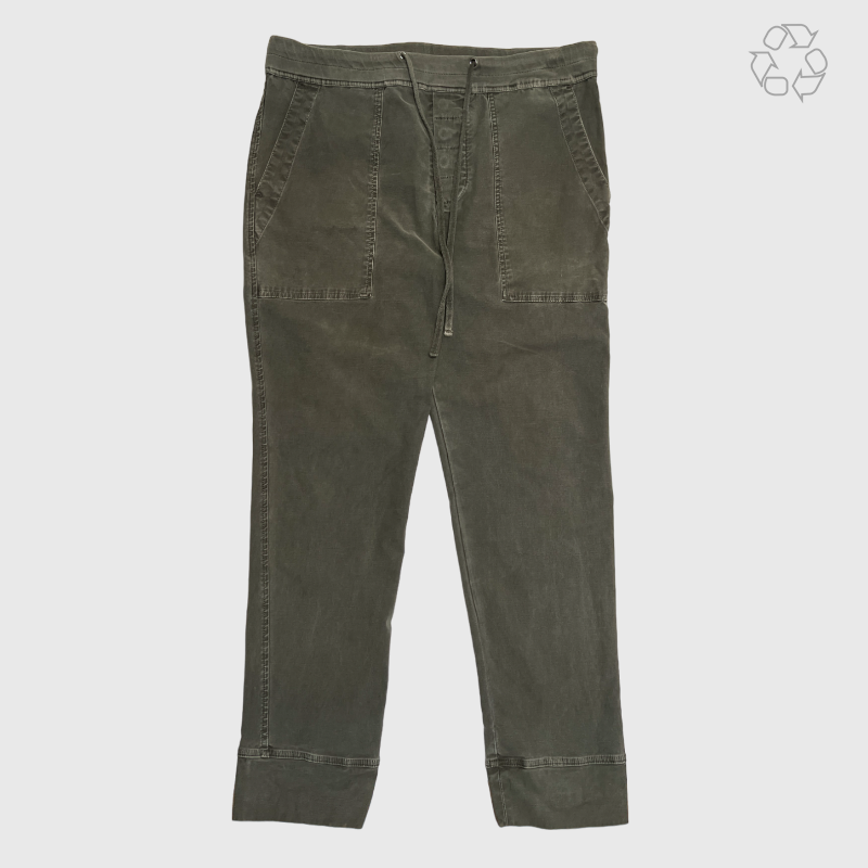 James Perse Cotton Utility Pant 'Dark Olive' Size 2/Medium Pre-Owned