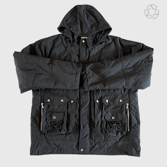 John Elliott Quilted Nylon Hunting Jacket 'Black' FW20 Size XL Pre-Owned