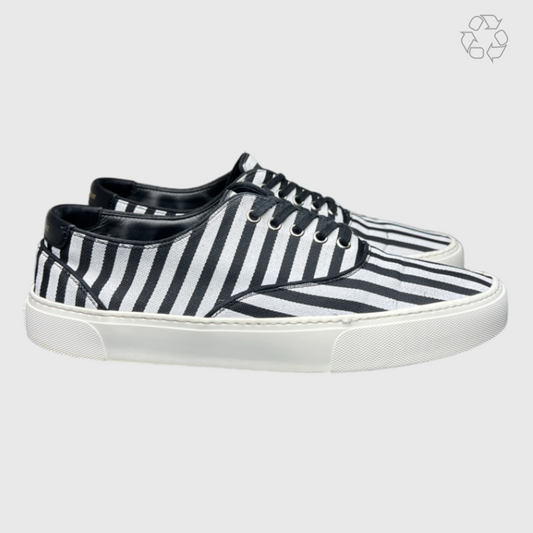 Saint Laurent Venice Low Top Sneaker 'Pann Stripe' Size 11 Pre-Owned