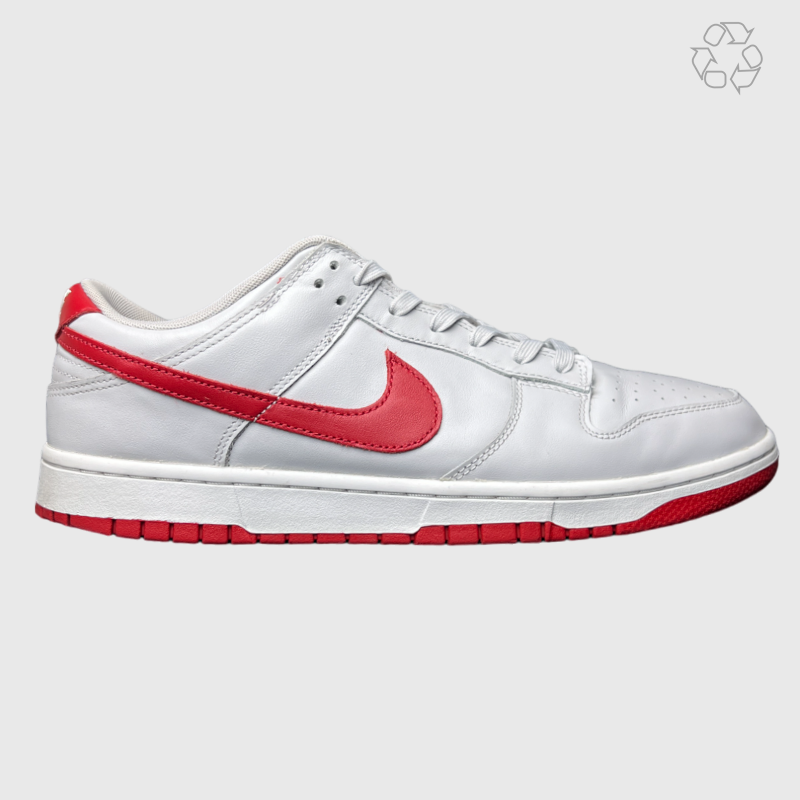 Nike Dunk Low 'Vast Grey Varsity Red' Size 12 Pre-Owned