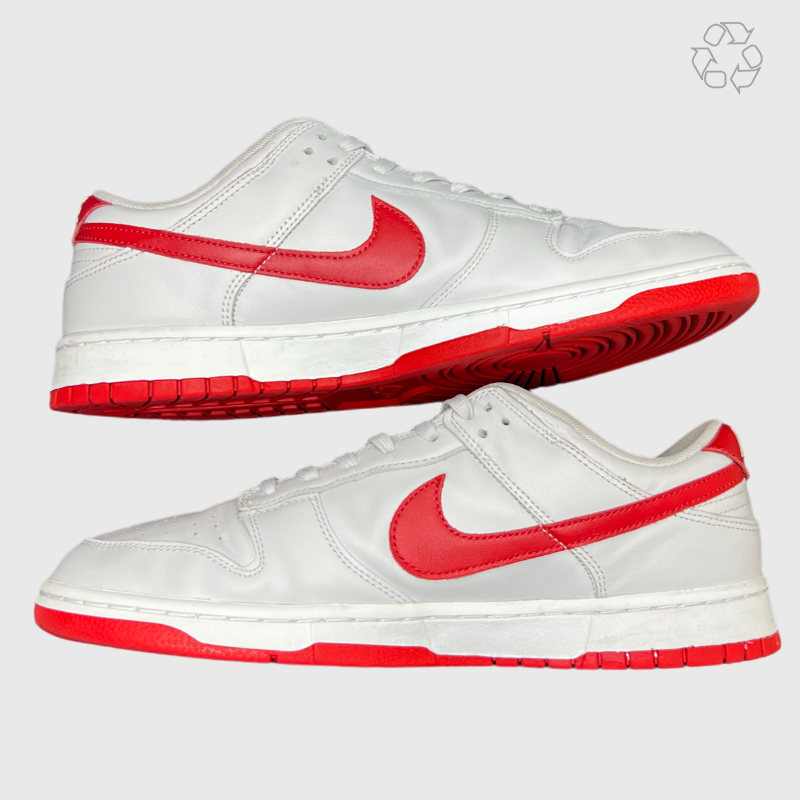 Nike Dunk Low 'Vast Grey Varsity Red' Size 12 Pre-Owned