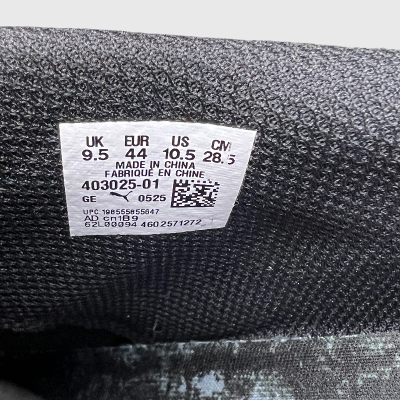 A$AP Rocky x Puma Mostro Gabbia 'Black Snakeskin' Size 10.5 Pre-Owned