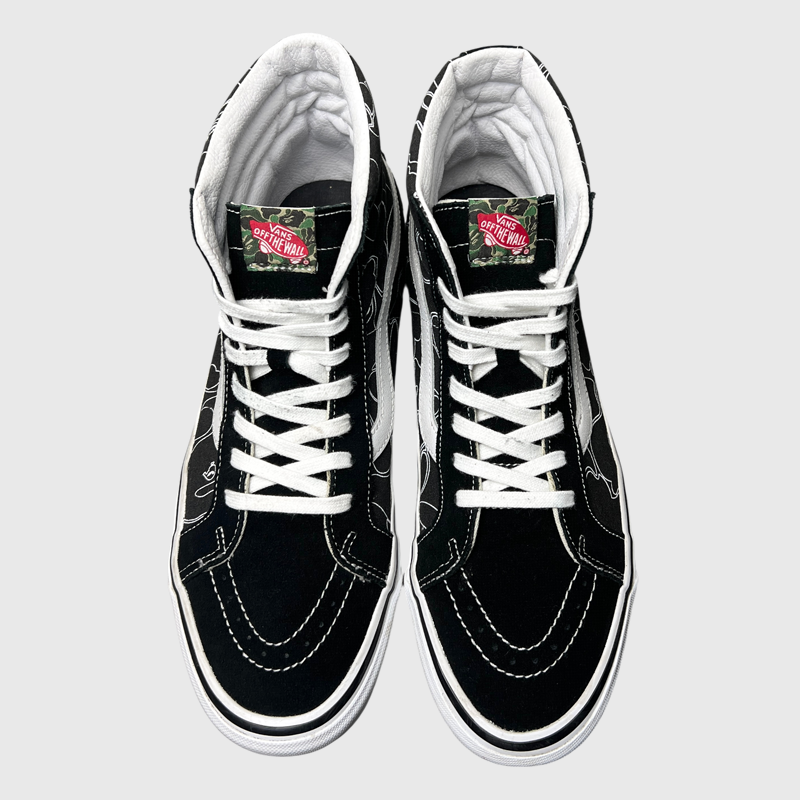 BAPE x Vans Sk8-Hi 38 DX 'Black-Lined Camo' Size 11.5 Pre-Owned