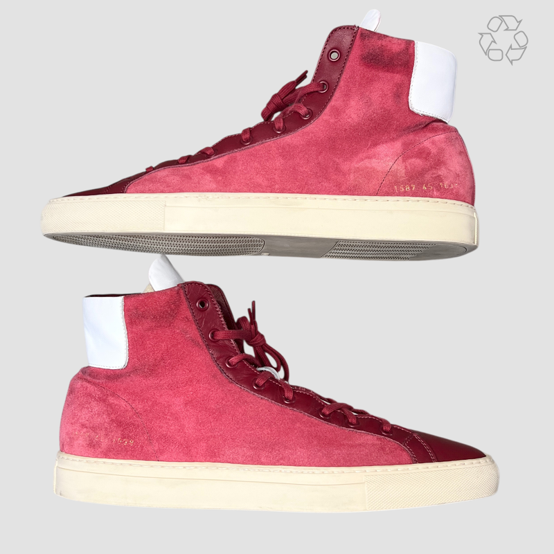 Vintage Common Projects Tournament High 'Cranberry Red' Size 12 Pre-Owned