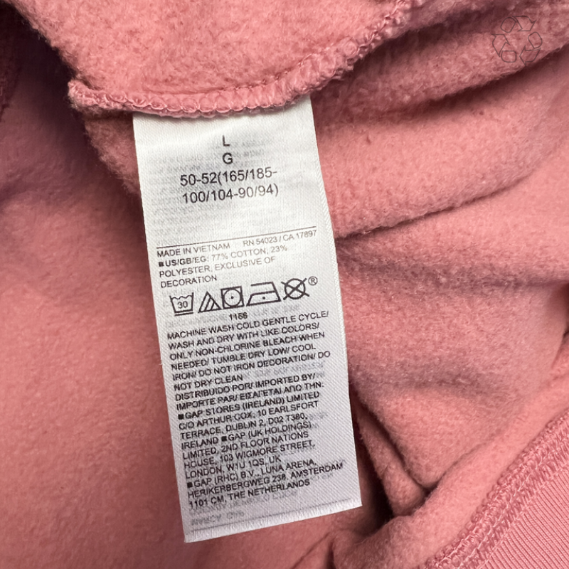 Gap x Dapper Dan DAP Limited Edition Hoodie 'Rose Pink' Size L Pre-Owned