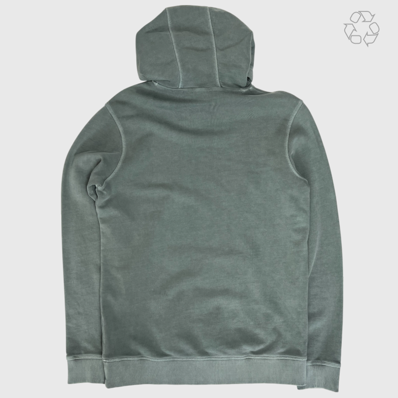 Hugo Boss Daratschi214 Label Logo Hoodie 'Faded Green' Size M Pre-Owned