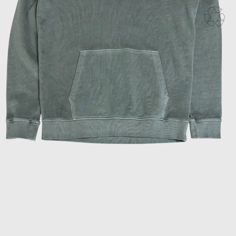 Hugo Boss Daratschi214 Label Logo Hoodie 'Faded Green' Size M Pre-Owned