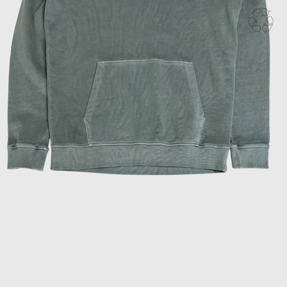 Hugo Boss Daratschi214 Label Logo Hoodie 'Faded Green' Size M Pre-Owned