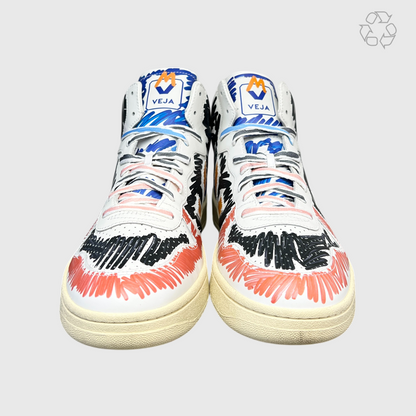 Marni x Veja V-15 High 'Multicolor Scribble' Size 11.5 Pre-Owned