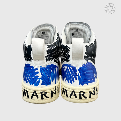 Marni x Veja V-15 High 'Multicolor Scribble' Size 11.5 Pre-Owned