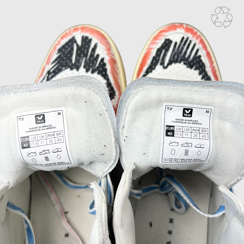 Marni x Veja V-15 High 'Multicolor Scribble' Size 11.5 Pre-Owned
