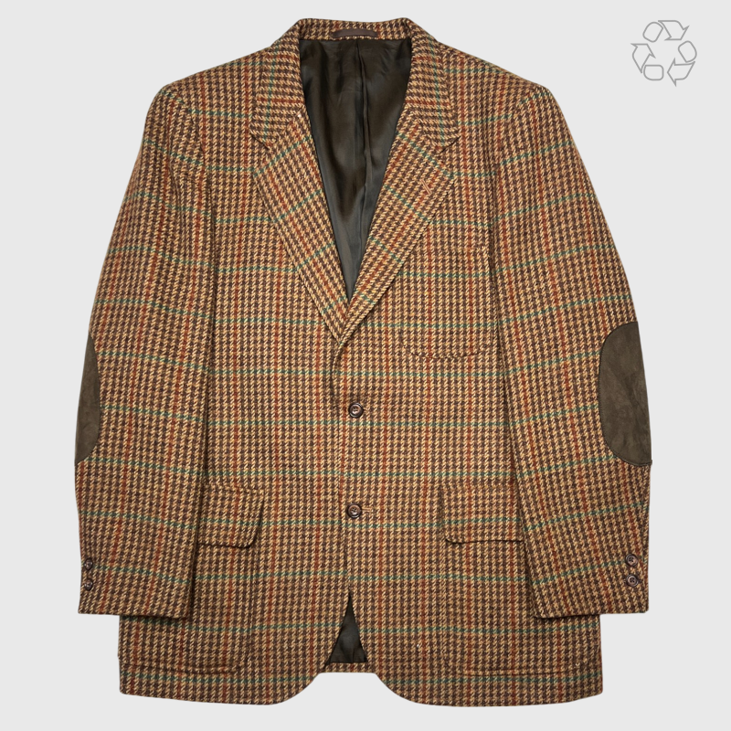 University Shop British Wool Single Breasted Sports Blazer 'Brown' Size L Pre-Owned