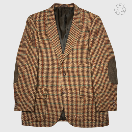 University Shop British Wool Single Breasted Sports Blazer 'Brown' Size L Pre-Owned