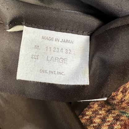 University Shop British Wool Single Breasted Sports Blazer 'Brown' Size L Pre-Owned