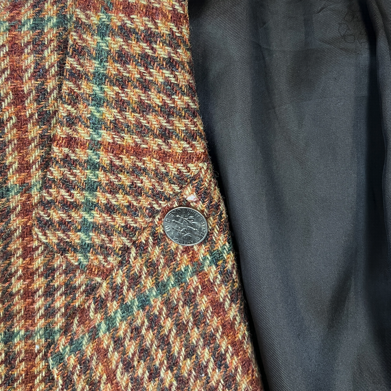 University Shop British Wool Single Breasted Sports Blazer 'Brown' Size L Pre-Owned