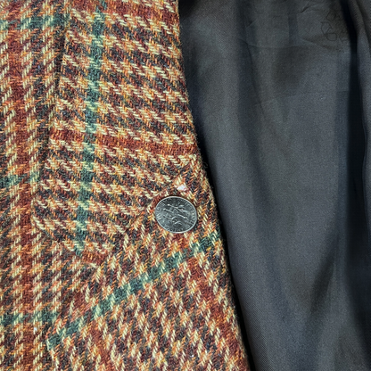 University Shop British Wool Single Breasted Sports Blazer 'Brown' Size L Pre-Owned