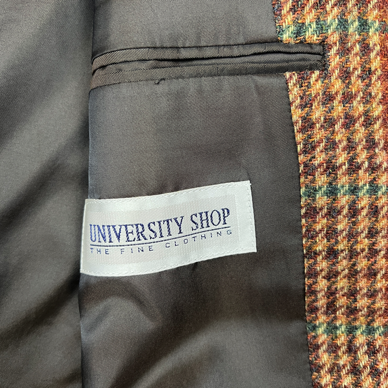 University Shop British Wool Single Breasted Sports Blazer 'Brown' Size L Pre-Owned