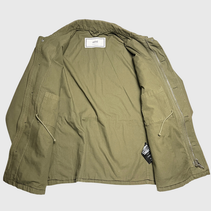 Ami Alexandre Mattiussi Military Field Jacket 'Khaki' Size XL Pre-Owned