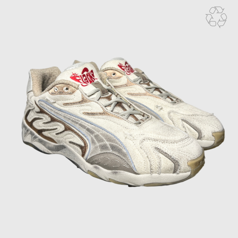 A$AP Rocky x Puma Inhale 'Distressed Pack - Alpine Snow' Size 10.5 Pre-Owned