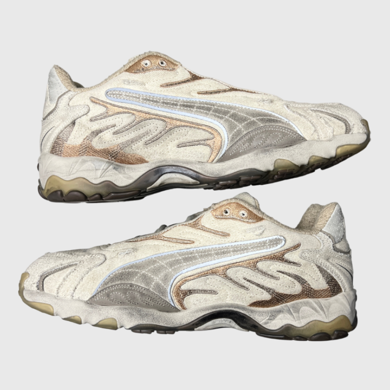 A$AP Rocky x Puma Inhale 'Distressed Pack - Alpine Snow' Size 10.5 Pre-Owned