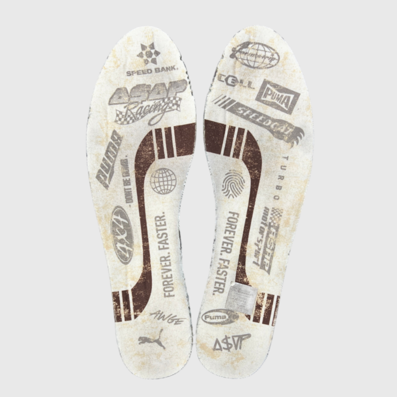 A$AP Rocky x Puma Inhale 'Distressed Pack - Alpine Snow' Size 10.5 Pre-Owned