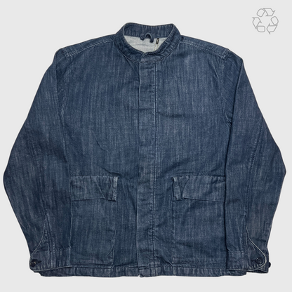 Barbour Moray Denim Overshirt 'Indigo' Size L Pre-Owned