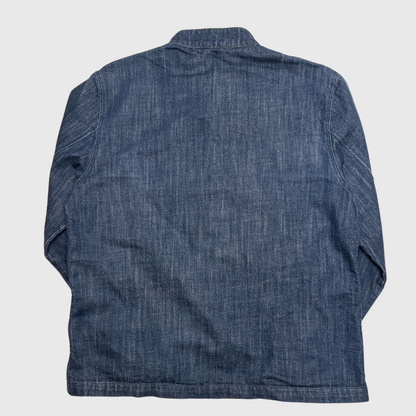 Barbour Moray Denim Overshirt 'Indigo' Size L Pre-Owned