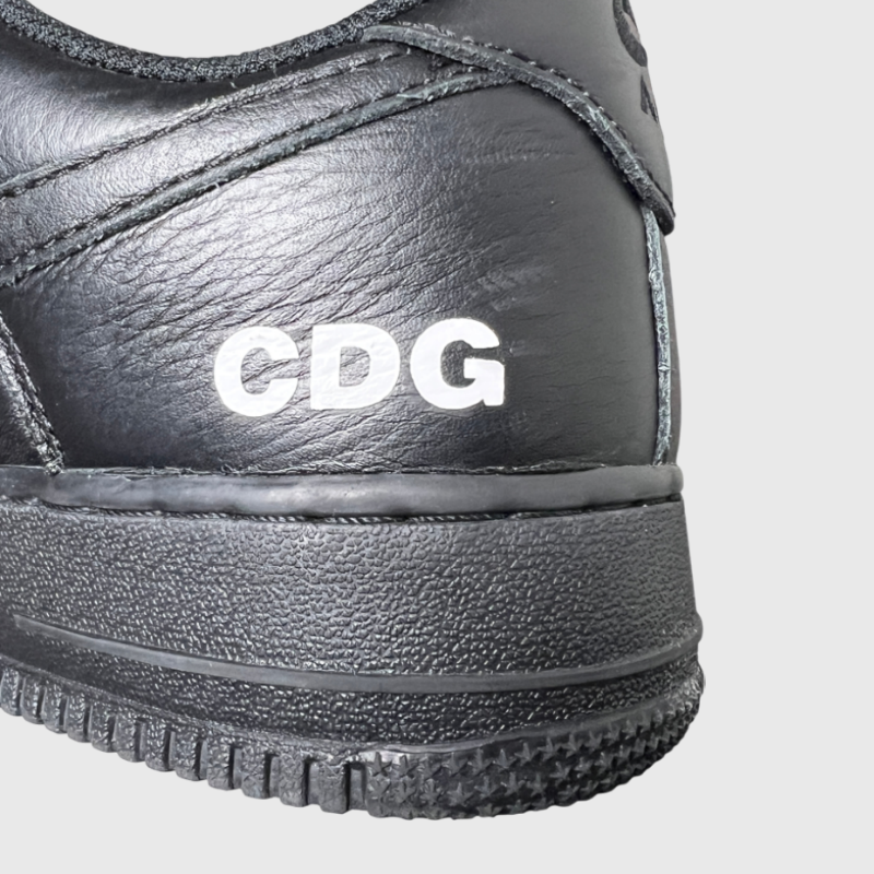 BLACK Comme des Garçons x Nike Air Force 1 Low Retro 'Black/White' Dover Street Market Exclusive Size 10.5 Pre-Owned