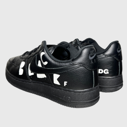 BLACK Comme des Garçons x Nike Air Force 1 Low Retro 'Black/White' Dover Street Market Exclusive Size 10.5 Pre-Owned