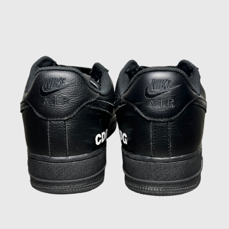 BLACK Comme des Garçons x Nike Air Force 1 Low Retro 'Black/White' Dover Street Market Exclusive Size 10.5 Pre-Owned