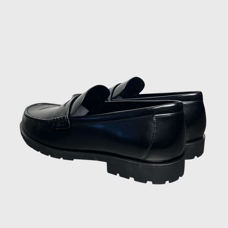 Coach Men's Reagan Penny Loafer 'Black Patent Leather' Size 11 New