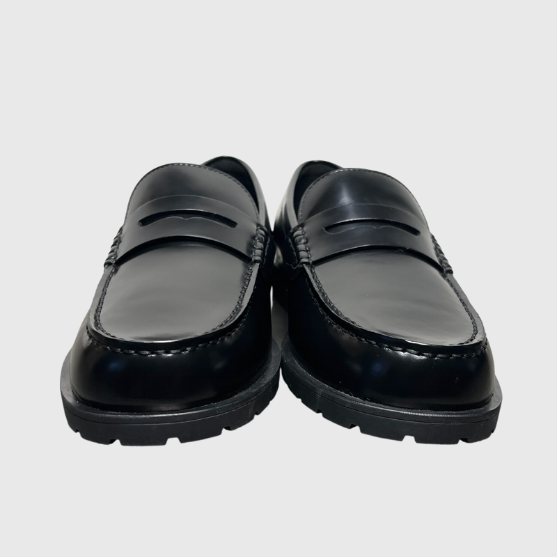 Coach Men's Reagan Penny Loafer 'Black Patent Leather' Size 11 New