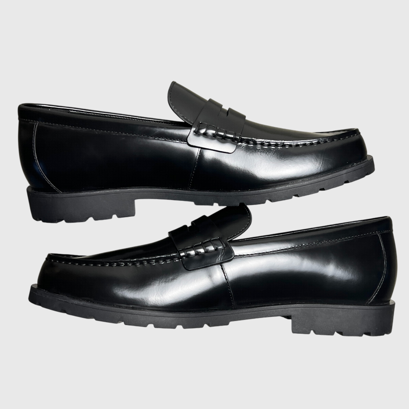 Coach Men's Reagan Penny Loafer 'Black Patent Leather' Size 11 New