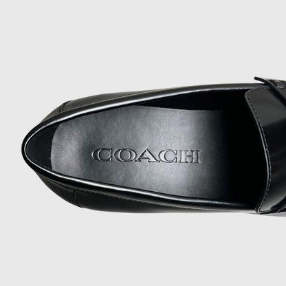 Coach Men's Reagan Penny Loafer 'Black Patent Leather' Size 11 New