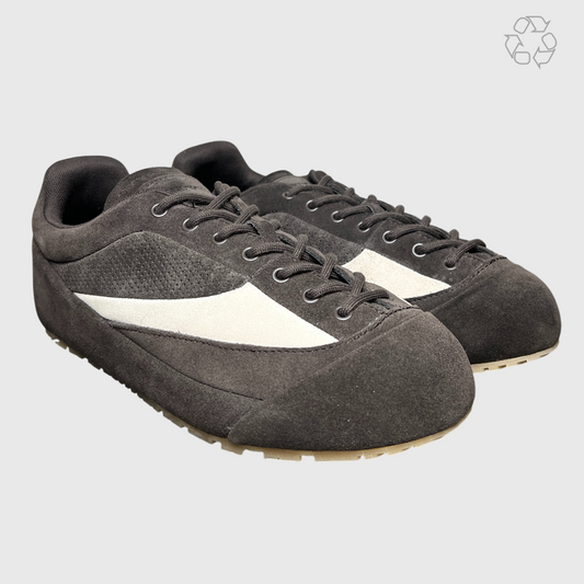 Emporio Armani Suede Micro-Perforated Sneakers 'Brown' Size 10 Pre-Owned