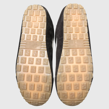 Emporio Armani Suede Micro-Perforated Sneakers 'Brown' Size 10 Pre-Owned