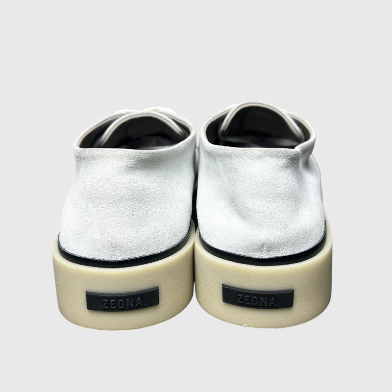 Fear of God x Ermenegildo Zegna Laced Suede Sneaker 'Off White' Size 11 Pre-Owned