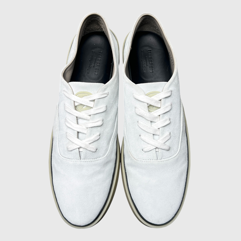 Fear of God x Ermenegildo Zegna Laced Suede Sneaker 'Off White' Size 11 Pre-Owned