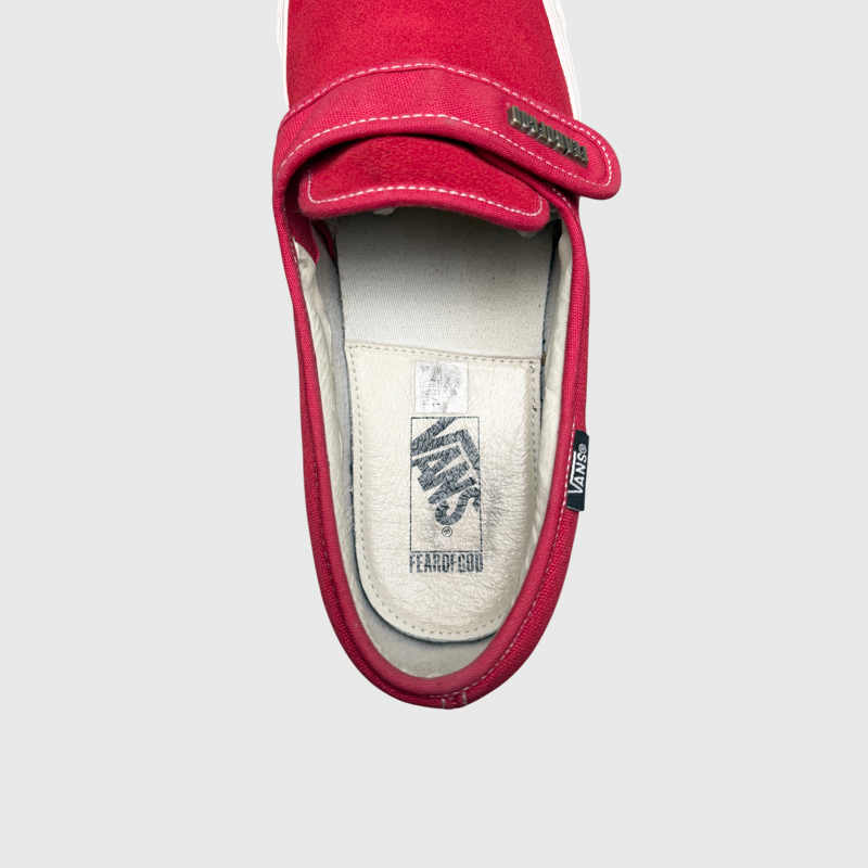 Vintage Fear of God x Vans Slip-On 47 DX 'Collection 2 Red' Size 12 Pre-Owned