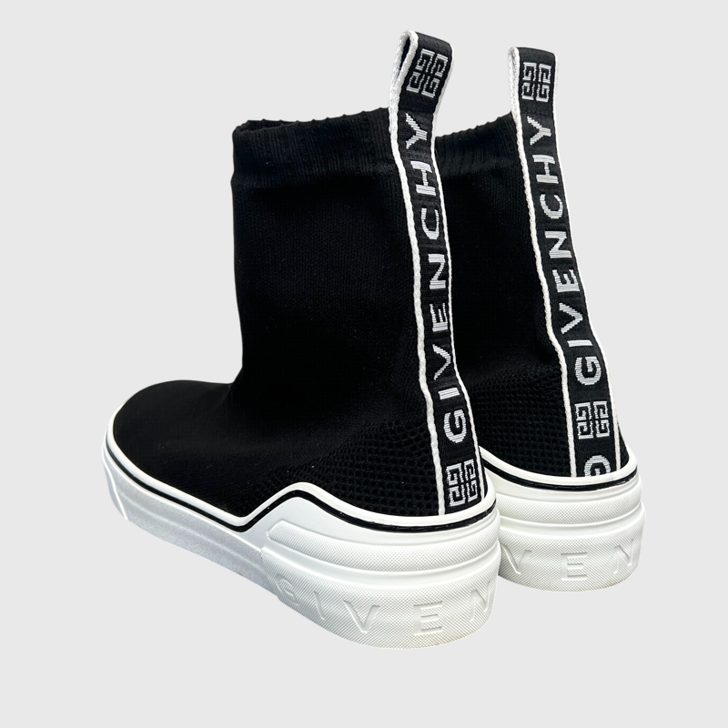 Givenchy George V Knitted Sock Sneaker 'Black' Size 42  Pre-Owned [No Insoles]