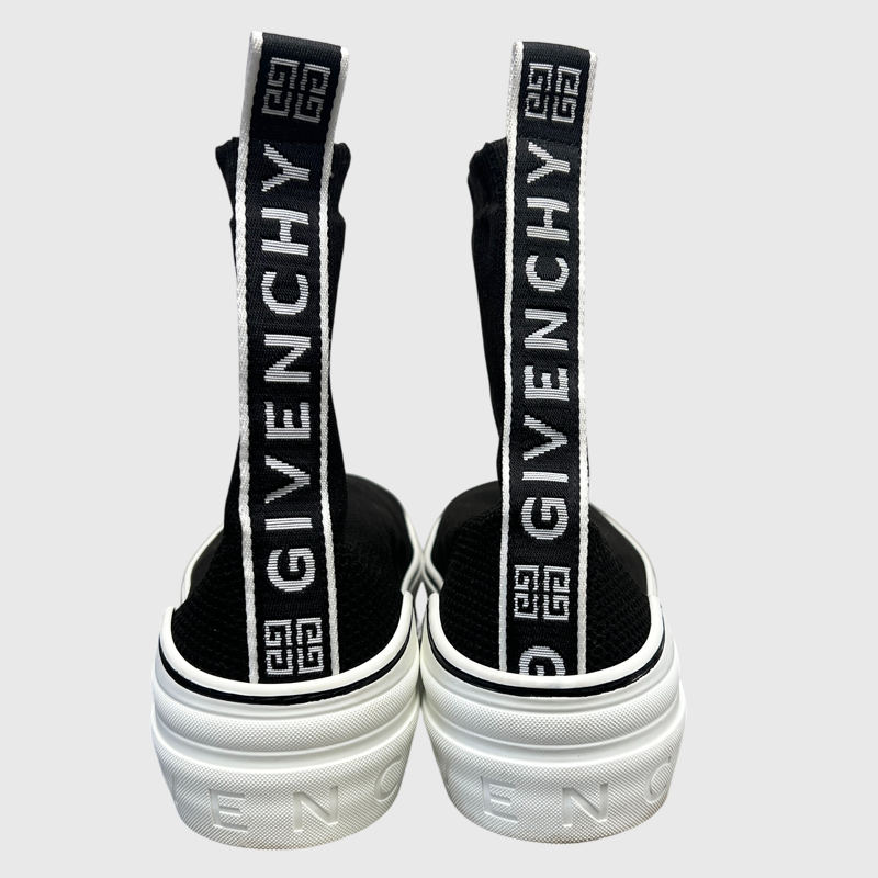 Givenchy George V Knitted Sock Sneaker 'Black' Size 42  Pre-Owned [No Insoles]