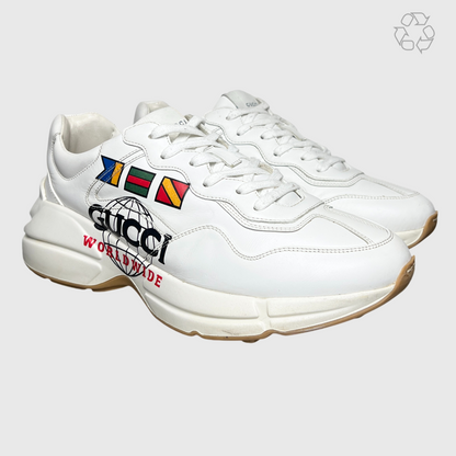 Gucci Rhyton 'Worldwide - White' Size 9 Pre-Owned