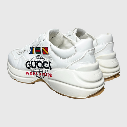 Gucci Rhyton 'Worldwide - White' Size 9 Pre-Owned