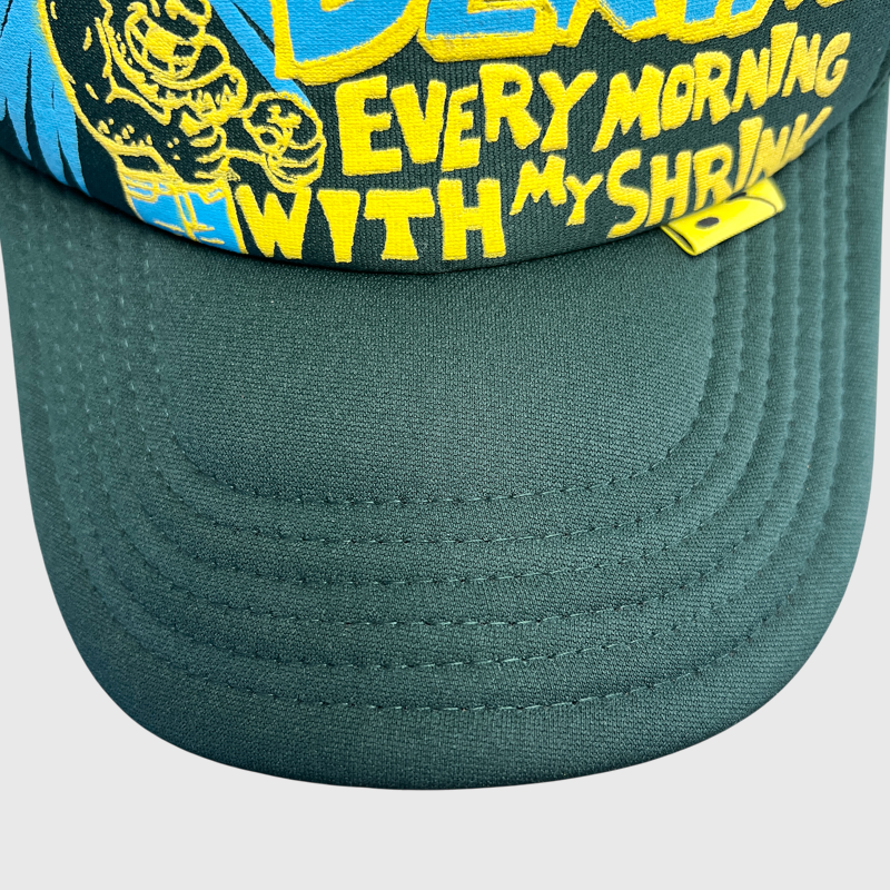 Kapital Laundry Shrink Trucker Hat 'Green' Pre-Owned