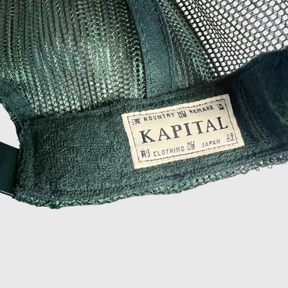 Kapital Laundry Shrink Trucker Hat 'Green' Pre-Owned