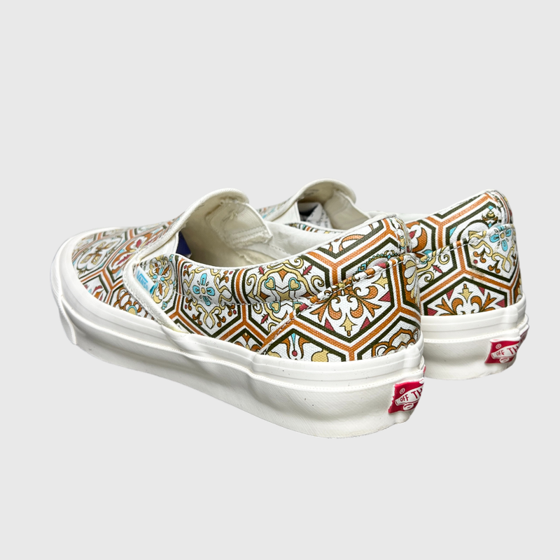 Kith x Vans Classic Slip-On 'Brown Moroccan Pattern' Size 10 Pre-Owned